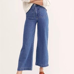 Rollas high waisted wide leg jeans size 24